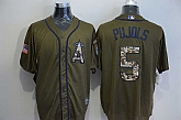 Los Angeles Angels Of Anaheim #5 Albert Pujols Green Salute to Service Stitched Baseball Jersey,baseball caps,new era cap wholesale,wholesale hats